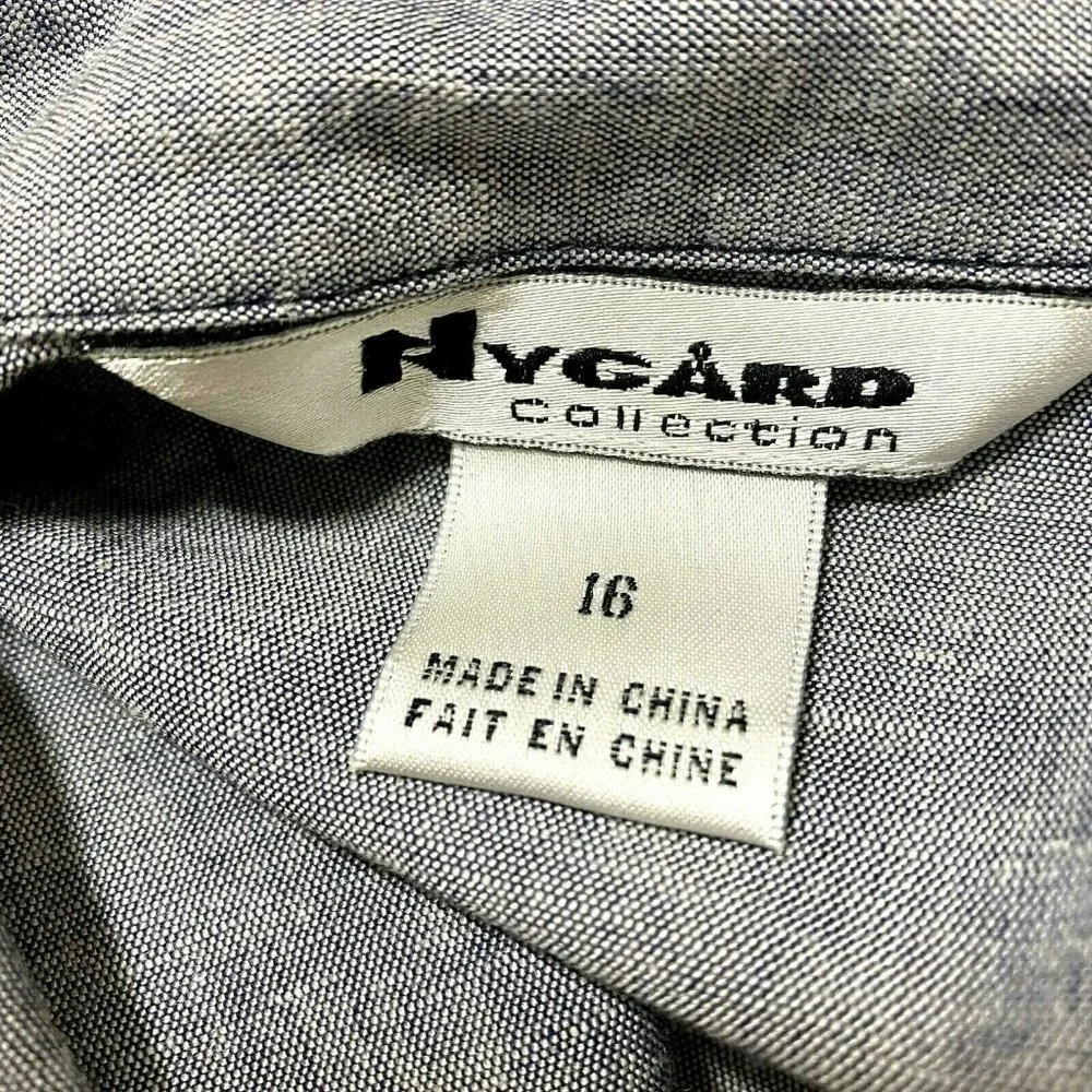 Nygard Collection Gray Floral Long Sleeve Blouse - Picture 6 of 8